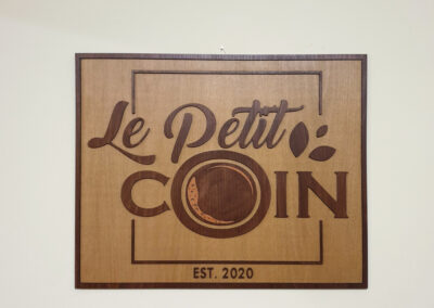 Χειροποίητο ξύλινο κάδρο le pettit coin