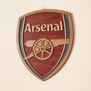 Xειροποίητο ξύλινο λογότυπο διακοσμητικό Arsenal FC