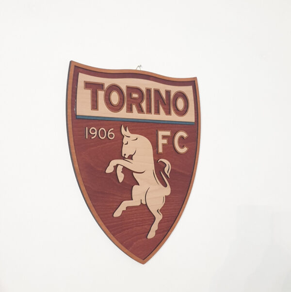 Xειροποίητο ξύλινο λογότυπο διακοσμητικό Torino fc