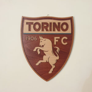 Xειροποίητο ξύλινο λογότυπο διακοσμητικό Torino fc