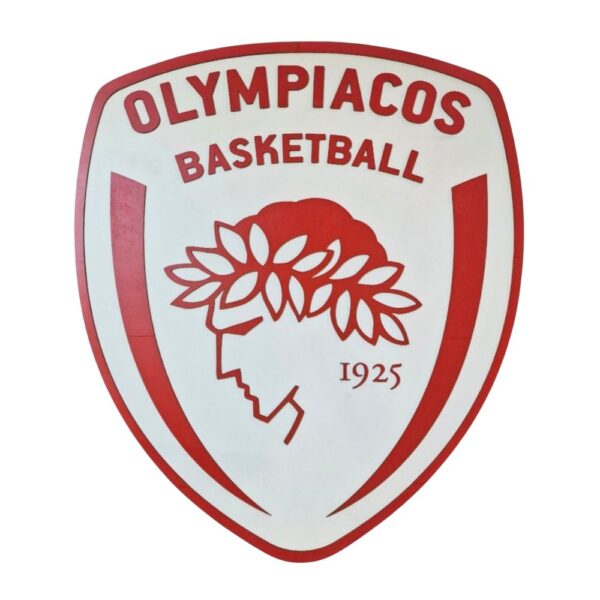 Laser Cut Φωτιστικό τοίχου ή οροφής OLYMPIACOS B.C. με 2 επιλογές κρυφού φωτισμού LED, σε 2 διαστάσεις - Image 7
