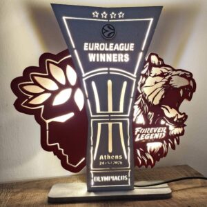 Φωτιστικό γραφείου OLYMPIACOS BC EUROLEAGUE WINNERS